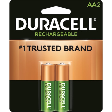 Duracell Nimh Batteries, AA, PK2 NL1500B2N